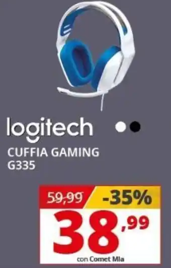 Comet logitech CUFFIA GAMING G335 offerta