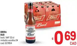 Metro Birra BUD offerta