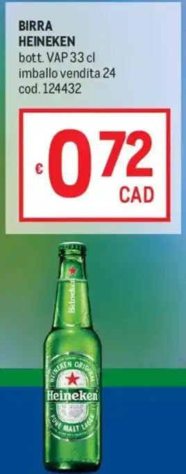 Metro Birra HEINEKEN offerta