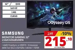 Comet SAMSUNG MONITOR GAMING 32" LS32CG552EUXEN offerta