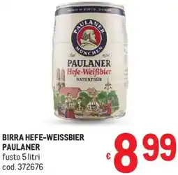 Metro Birra hefe-weissbier PAULANER offerta