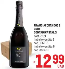 Metro Franciacorta docg brut CONTADI CASTALDI offerta