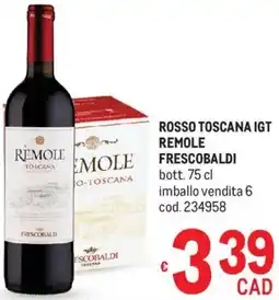 Metro Rosso toscana igt remole frescobaldi offerta