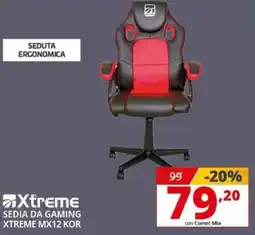 Comet SEDIA DA GAMING XTREME MX12 KOR offerta