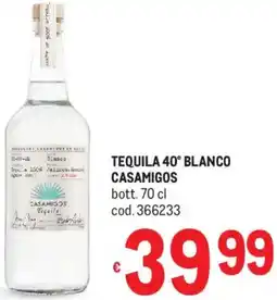 Metro Tequila 40° blanco CASAMIGOS offerta