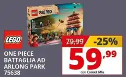 Comet Lego one piece battaglia ad arlong park 75638 offerta