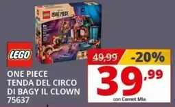 Comet Lego one piece tenda del circo di bagy il clown 75637 offerta