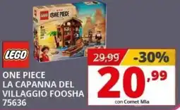 Comet Lego one piece la capanna del villaggio foosha 75636 offerta