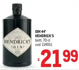 Metro Gin 44° HENDRICK'S offerta