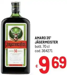 Metro Amaro 35° JÄGERMEISTER offerta