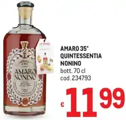 Metro Amaro 35° quintessentia nonino offerta