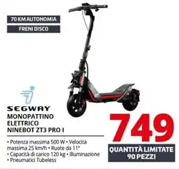 Comet Segway μονοραττινο elettrico ninebot ZT3 PRO I offerta