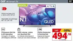 Comet SAMSUNG Q6F 4K Smart TV 55" offerta