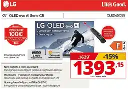 Comet LG OLED evo Al Serie C5 OLED65C55 offerta