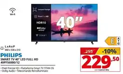 Comet PHILIPS SMART TV 40" LED FULL HD 40PFS6000/12 offerta