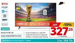 Comet Hisense 55A69Q Smart TV 55" 4K offerta