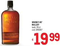 Metro Whisky 45° BULLEIT offerta