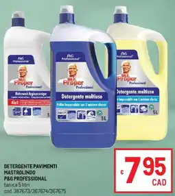 Metro Detergente pavimenti mastrolindo P&G PROFESSIONAL offerta