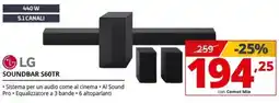 Comet LG SOUNDBAR S60TR offerta