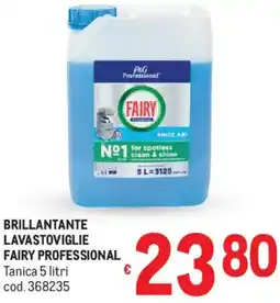 Metro Brillantante lavastoviglie FAIRY PROFESSIONAL offerta