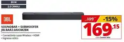 Comet SOUNDBAR + SUBWOOFER JBLBAR2.0AIOM2BK offerta