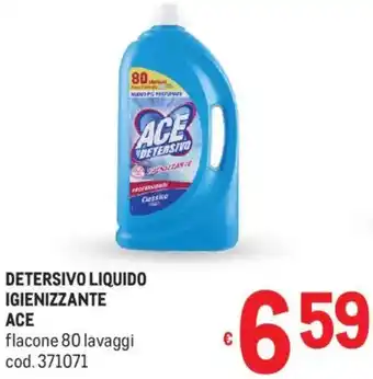 Metro Detersivo liquido igienizzante ACE offerta