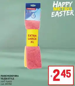 Metro Panni microfibra VILEDA STYLE offerta