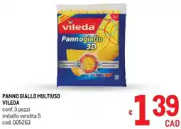 Metro Panno giallo multiuso VILEDA offerta