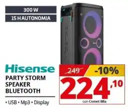 Comet Hisense party storm speaker bluetooth offerta