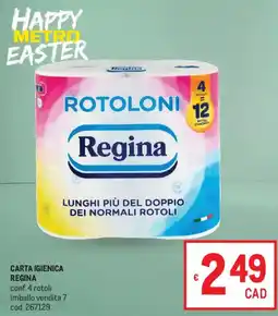 Metro Carta igienica REGINA offerta
