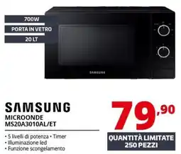Comet SAMSUNG MICROONDE MS20A3010AL/ET offerta