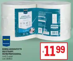 Metro Bobina asciugatutto 850 strappi METRO PROFESSIONAL offerta