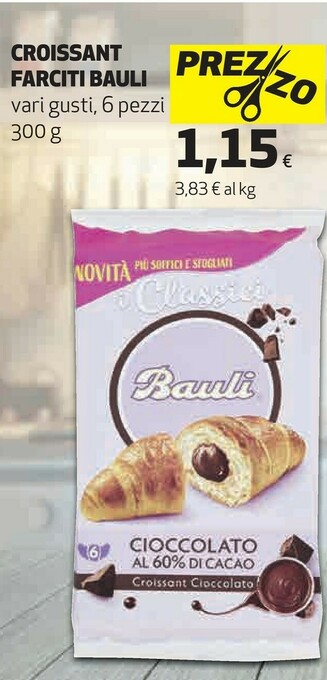 Coop Bauli croissant farciti offerta