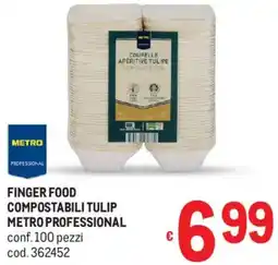 Metro Finger food compostabili tulip METRO PROFESSIONAL offerta