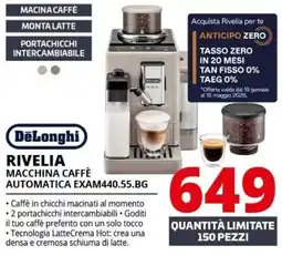 Comet RIVELIA MACCHINA CAFFÈ AUTOMATICA EXAM440.55.BG offerta