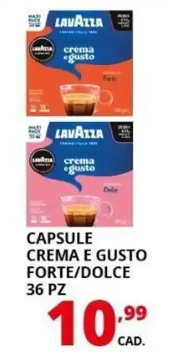 Comet Capsule crema e gusto forte/dolce offerta