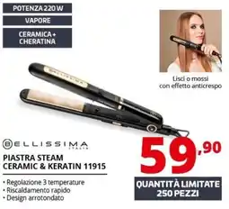 Comet Bellissima piastra steam ceramic & keratin 11915 offerta