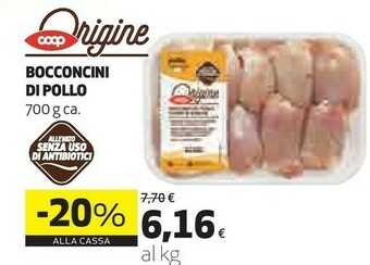 Coop Coop bocconcini di pollo offerta