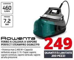 Comet Rowenta FERRO A CALDAIA A VAPORE PERFECT STEAMPRO DG8627F0 offerta
