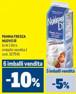 Metro Panna fresca NUOVO DÌ offerta