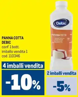 Metro Panna cotta DEBIC offerta