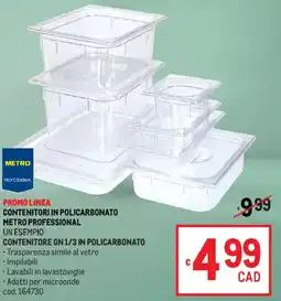 Metro Contenitori in policarbonato METRO PROFESSIONAL offerta