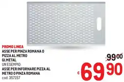 Metro Asse per pinza romana o pizza al metro gi.metal offerta