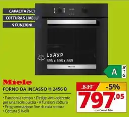 Comet Miele FORNO DA INCASSO H 2456 B offerta