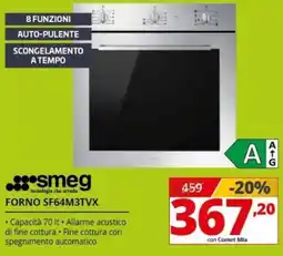 Comet smeg FORNO SF64M3TVX offerta