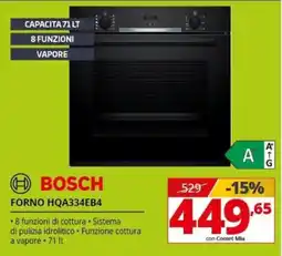 Comet BOSCH FORNO HQA334EB4 offerta