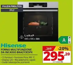 Comet Hisense FORNO MULTIFUNZIONE DA INCASSO BI64213E5PX offerta