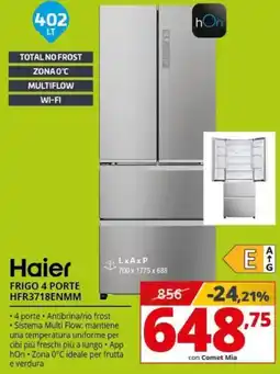 Comet Haier FRIGO 4 PORTE HFR3718ENMM offerta