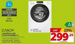 Comet CANDY LAVATRICE SLIM CSO4474TWMB6/1-S offerta
