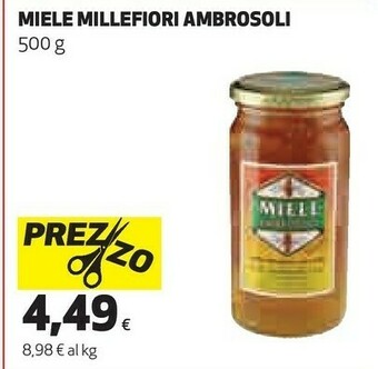 Coop Ambrosoli - miele millefiori 500 g(ml) offerta